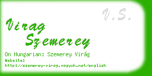 virag szemerey business card