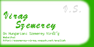 virag szemerey business card